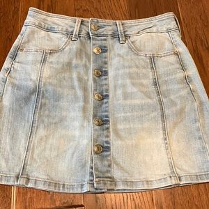 American Eagle button down denim mini Size 0